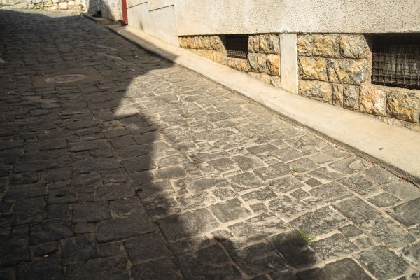 Stone Sidewalk Repair in South Zanesville