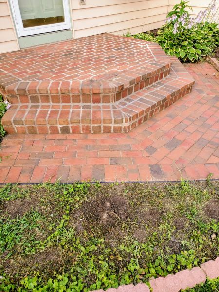 Brick Stoop Repair in South Zanesville