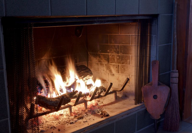 Stone Hearth Installation